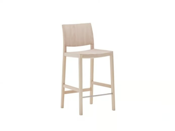 DUOS BQ2757 - High wooden stool by Andreu World - view 2